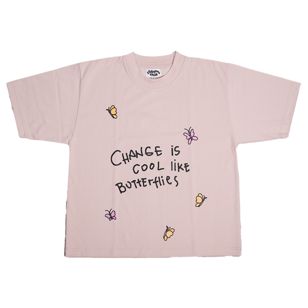 Butterflies Shirt Oversized Boxy Cropped Fit | Stubborn Child