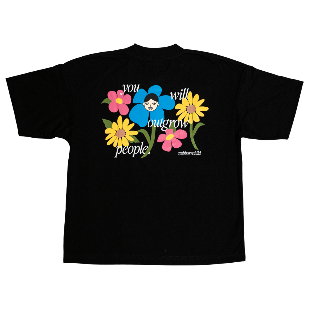 Outgrow People Drop Shoulder Boxy Tee | Stubborn Child