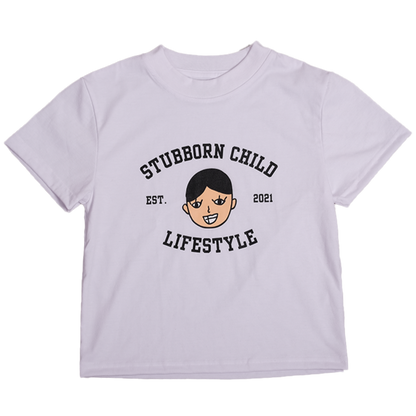College Baby Tee | Stubborn Child