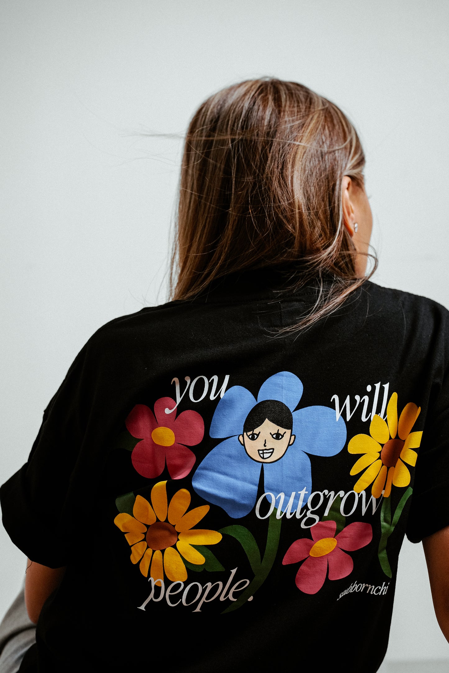 Outgrow People Drop Shoulder Boxy Tee | Stubborn Child