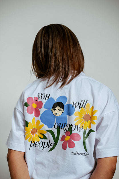 Outgrow People Drop Shoulder Boxy Tee | Stubborn Child