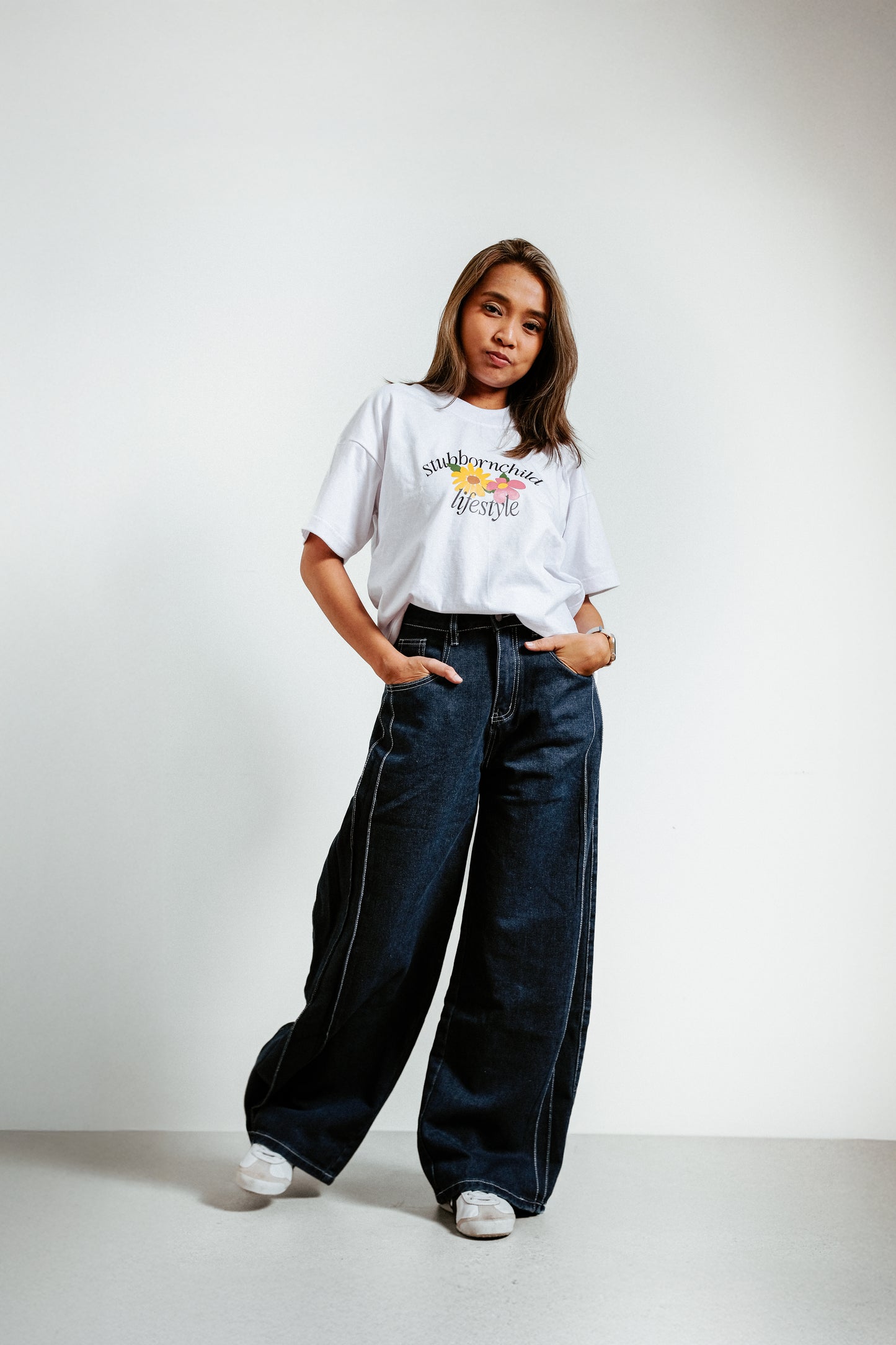 Outgrow People Drop Shoulder Boxy Tee | Stubborn Child