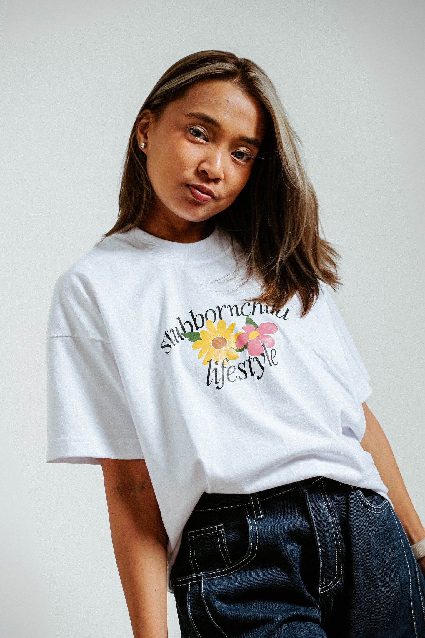 Outgrow People Drop Shoulder Boxy Tee | Stubborn Child