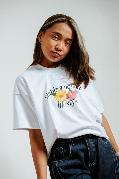 Outgrow People Drop Shoulder Boxy Tee | Stubborn Child